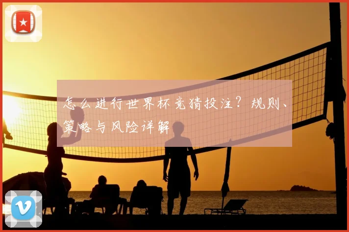 怎么进行世界杯竞猜投注？规则、策略与风险详解